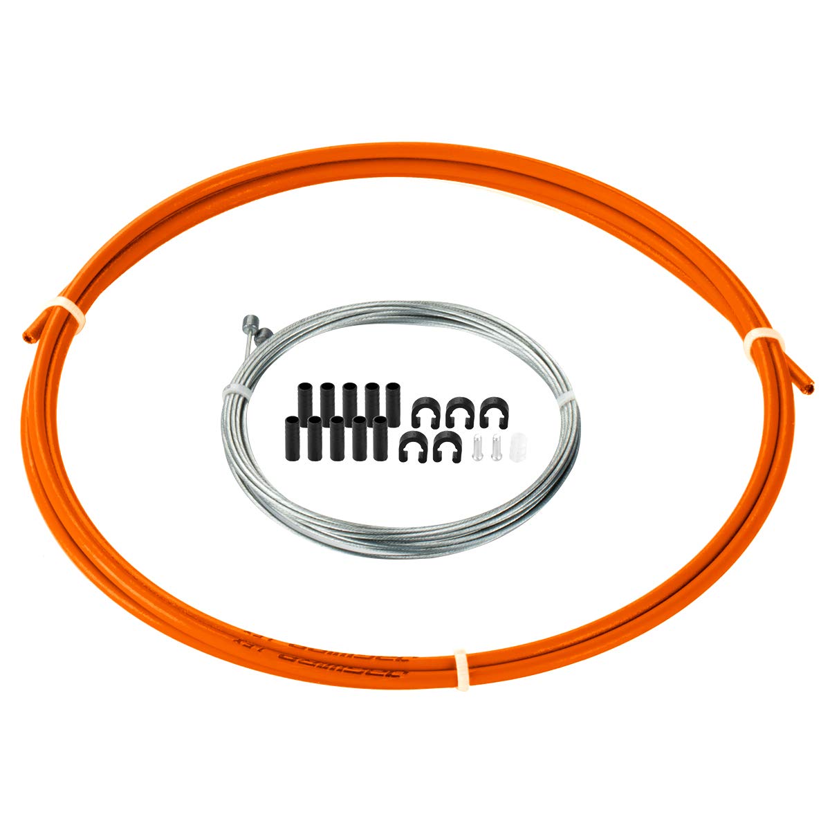 CNC Bike Shifter Cable，Shifter Cable housing Set for MTB Road Bike，Orange
