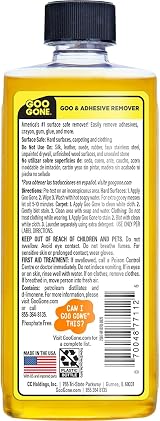 Goo Gone Original Surface Safe Liquid Remover 8 oz Yellow Mac-GG12 view 2