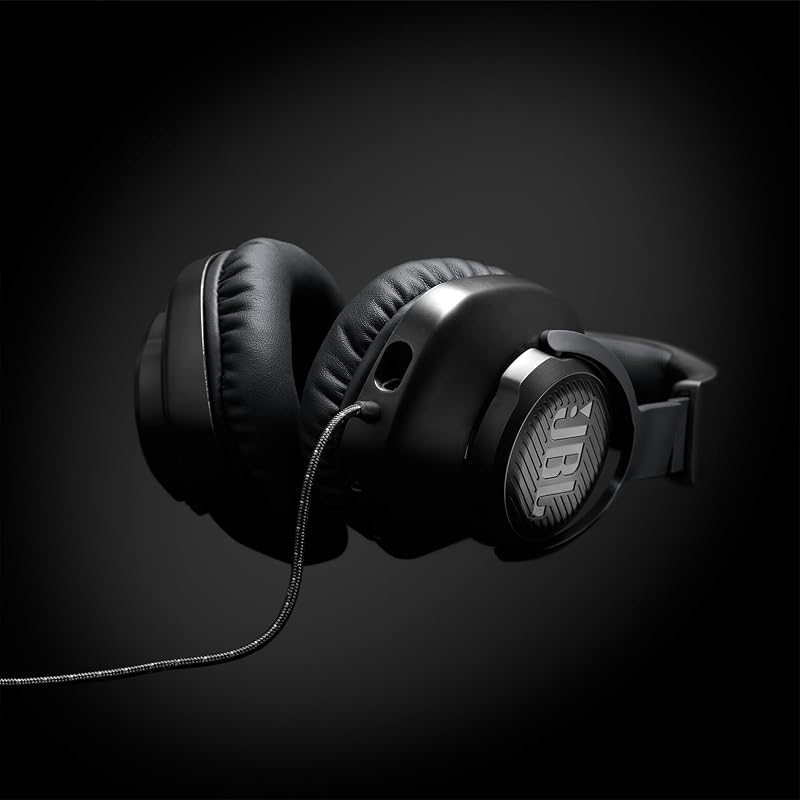 Quantum 100 – Casque gaming filaire avec micro détachable – Accessoire gamer léger et confortable – Compatible avec plusieurs plateformes – Couleur : Noir