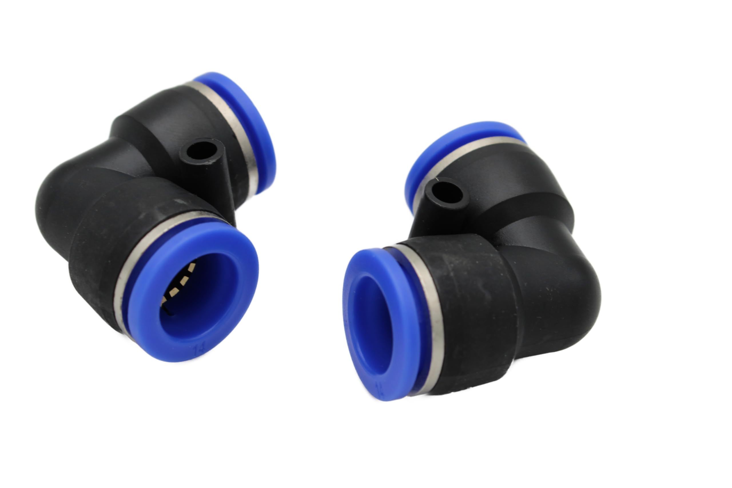 16 mm IQS Pneumatic Angle Connector 90° Pack of 2 - Hose Connector Compressed Air Connector