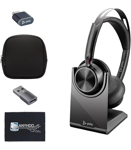 Amazon.com: Poly Voyager Focus 2 UC Wireless Headset with