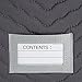 Richards Homewares - China Cup Storage Chest Deluxe Quilted Microfiber (13 inches Height x 15.5 inches Width x 5 inches D) (Light Gray) (2-Pack)
