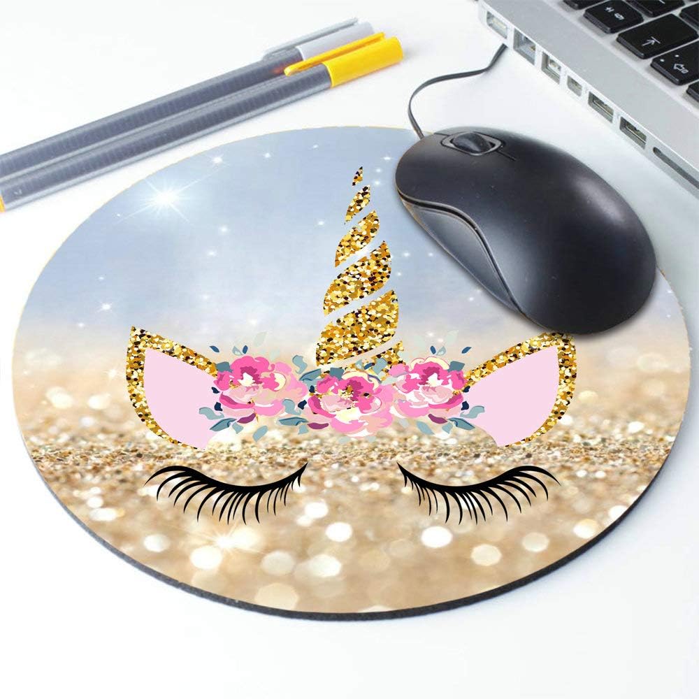 Wasach Unicorn Mousepad, Cute Mouse Pad, Personalized Mouse Pad, Desk Accessories, Desk Decorations, MultiColor 44, 200mmX200mmX3mm - Image 3