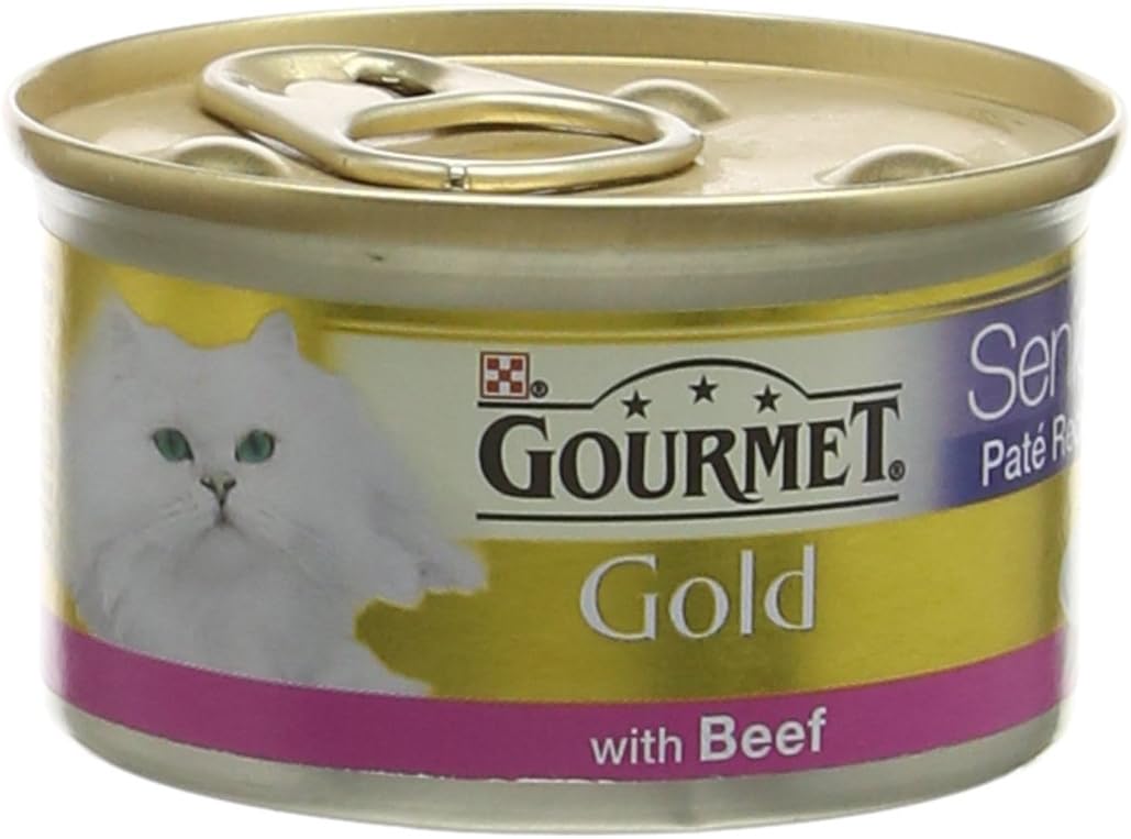 Purina Gourmet Gold Senior 7 Plus Recipe with Beef Wet Cat Food, 85g