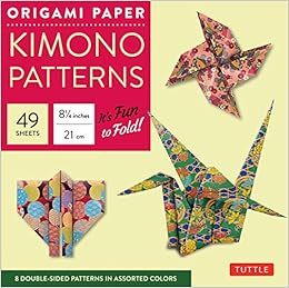 Amazoncom Origami Paper Kimono Patterns Large 8 14