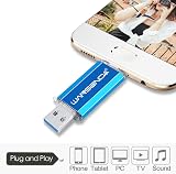 WANSENDA 256GB USB 3.0 Type C Flash Drive OTG Pen Drive for Android PC Mac Blue view 4