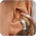 Ear Cuffs Non Piercing Aretes De Mujer Gold Chunky Earrings for Women Clip On Earrings Non Tarnish Gold Earrings Gifts Trendy Stuffers