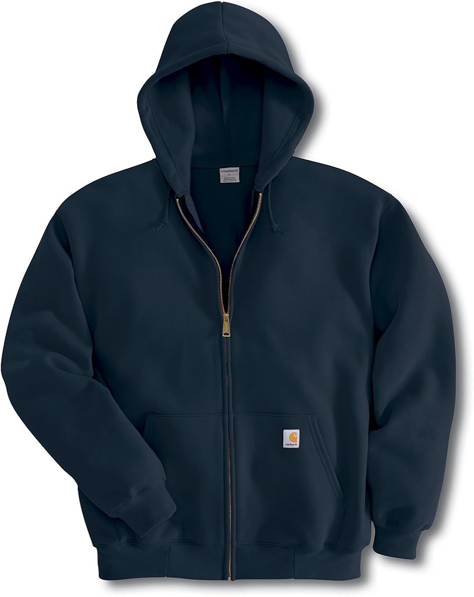 Carhartt Men's Midweight Hooded Zip Front Sweatshirt at  Men’s Clothing store: Fashion Hoodies