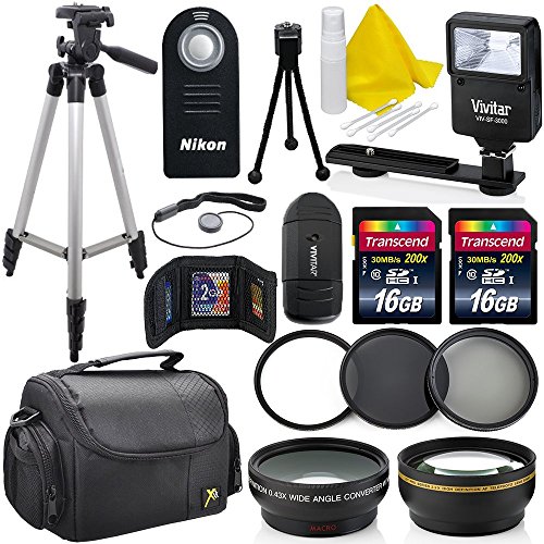 Professional 52mm accessory bundle kit for nikon d3300 …