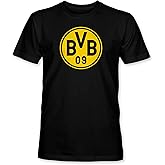 Borussia Dortmund Soccer Badge Cotton Premium T-Shirt