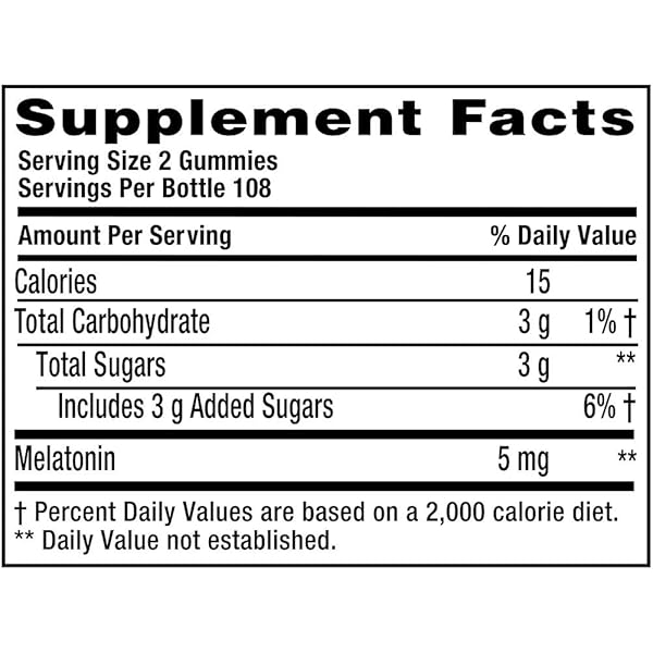 VITA FUSION MELATONIN 5 MG GUMMIES DIETARY SUPPLEMENT (NETCOUNT 216 GUMMIES),, 216COUNT ()