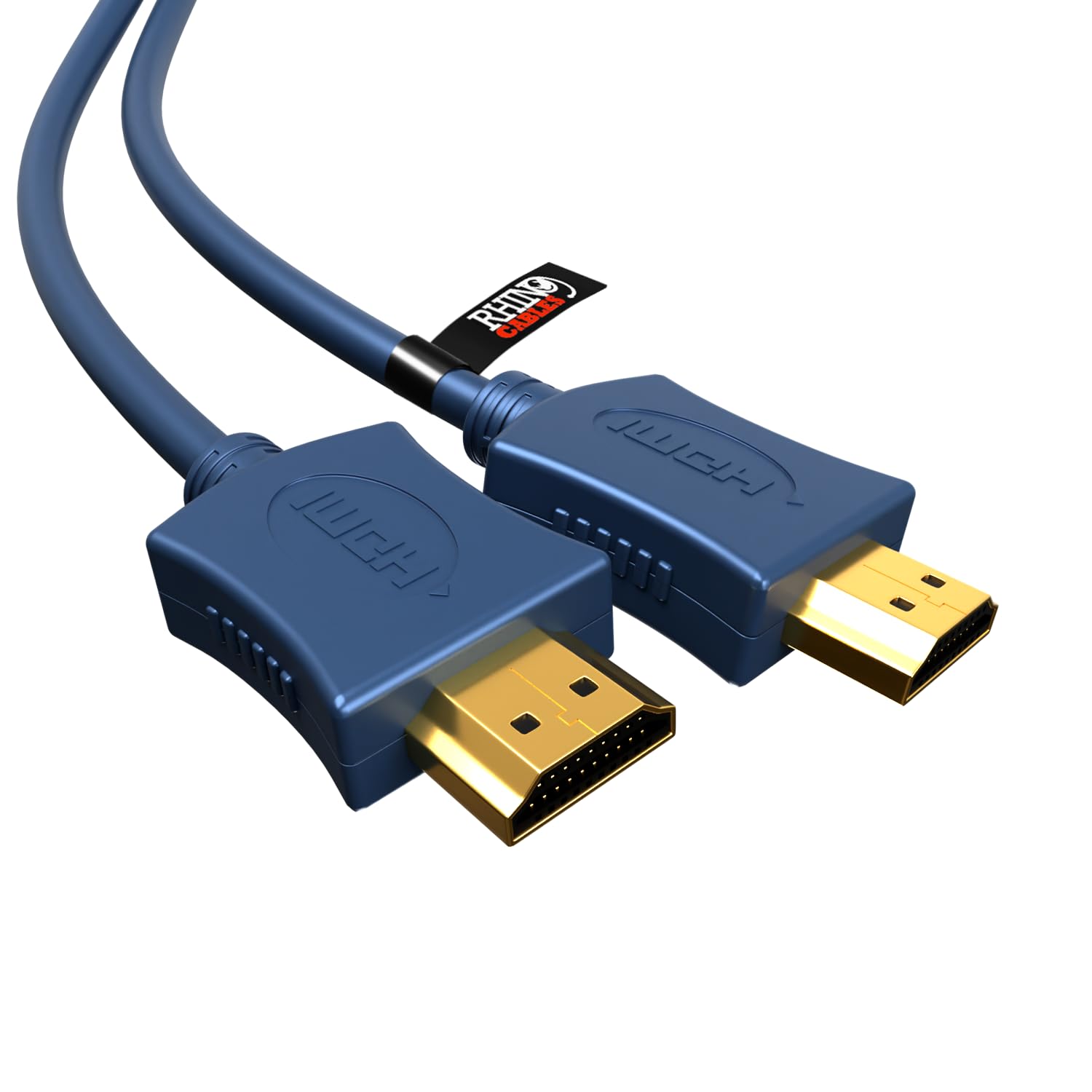 rhinocables OFC HDMI 4K 1.4 Ultra HD HDR Smart High Speed Cable with Ethernet Oxygen Free Copper Blue (20m)