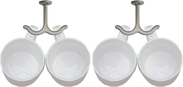 Pmsanzay Soporte para tazas debajo del gabinete de café, soporte para