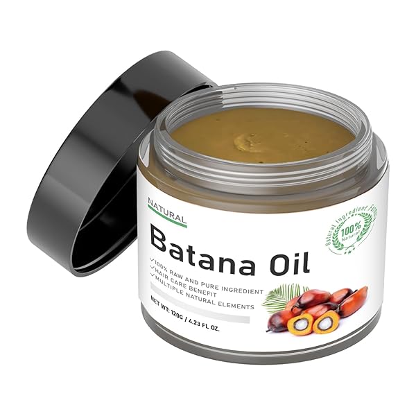 RAW BATANA OIL FOR HAIR GROWTH, BATANA OIL ORGANIC & PURE, WITH VITAMIN E, ELIMINATES SPLIT ENDS & INCREASES 2-PACK