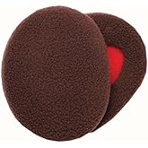 Sprigs Earbags Bandless Ear Warmers/Fleece Earmuffs with Thinsulate - Brown, Medium