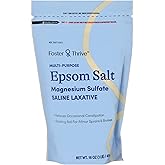 Foster &amp; Thrive 1 lb Pouch Epsom Salt Granules - Magnesium Sulfate USP 100% - Saline Laxative - Multi Purpose