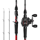 KastKing Royale Legend II Twin Tip Fishing Rod and Reel Combo | Baitcaster &amp; Spinning Combo, 2-Piece Rod, Extra Tip, IM6 Graphite, Ultra-Light Sensitive, Smooth Casting, EVA Handle