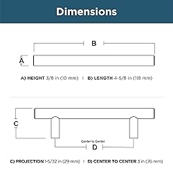 Franklin Brass Simple Bar (30-Pack) Cabinet Handles