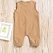Mini honey Infant Toddler Baby Girl Boy Sleeveless Romper Jumpsuit Shorts Summer Outfit Clothes (18-24 Months, Brown)