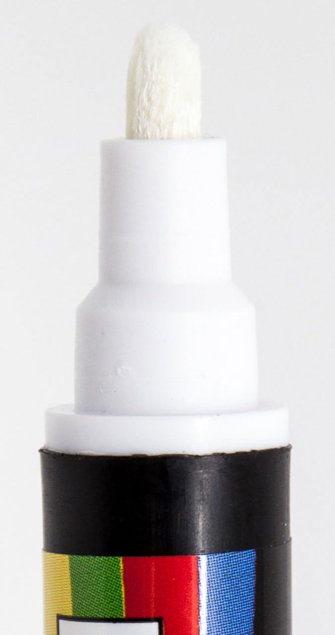 White Interior Liquid Chalk Marker Pen 5mm Bullet - Image 3