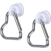 LIGHUFEIC 2Pcs Inserts Hooks Accessories for Bogg Bag and Simply Southern Tote,Charms Key Holder cute Carabiner for Bogg Bags Keychain -Finding Your Keys in Your Bag Quickly(White)