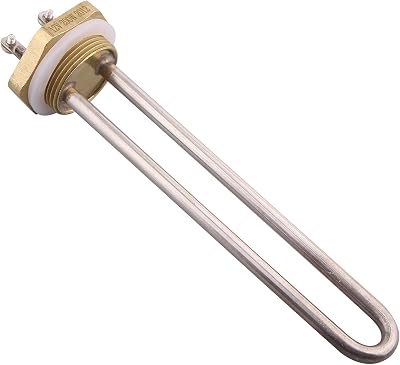 DERNORD 12V DC Water Heater Element 200W 1.25" Copper Flange Heating Element