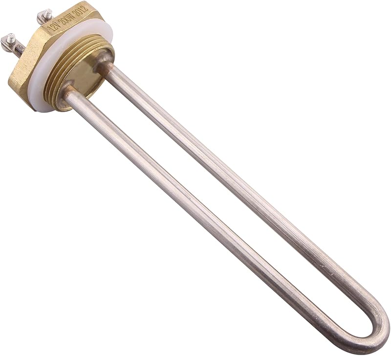 DERNORD 12V DC Water Heater Element 200W 1.25" Copper Flange Heating Element
