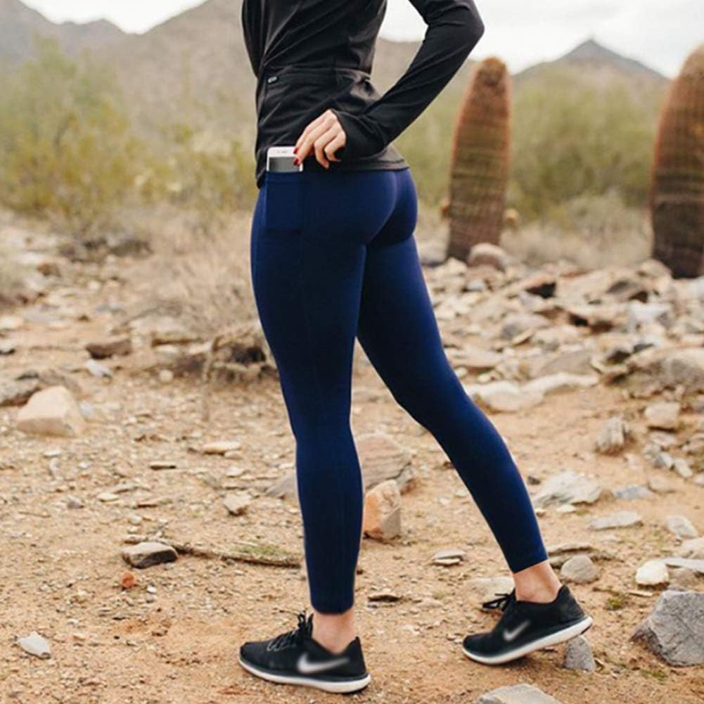 Gayhay High Waist Yoga Pants with Pockets for Women - Soft Tummy Control 4 Way Stretch Capri Leggings for Workout Running: Clothing