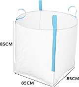 AP Automotive 5 Pack FIBC 1 Tonne Bulk Bag 85x85x85cm White Heavy Duty view 2