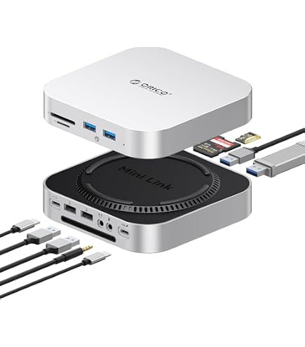 Amazon.com: ORICO MiniLink Mac mini M4 Hub with SATA SSD Enclosure