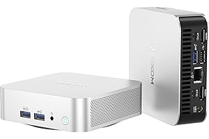GEEKOM A6 Mini PC with AMD Ryzen 7 6800H, 16GB DDR5 RAM 512GB M.2 NVMe SSD, Radeon 680M, Compact Aluminium Design Windows 11 Desktop Computer for Home/Business, USB4/8K UHD/Wi-Fi 6E/BT 5.2/SD Slot