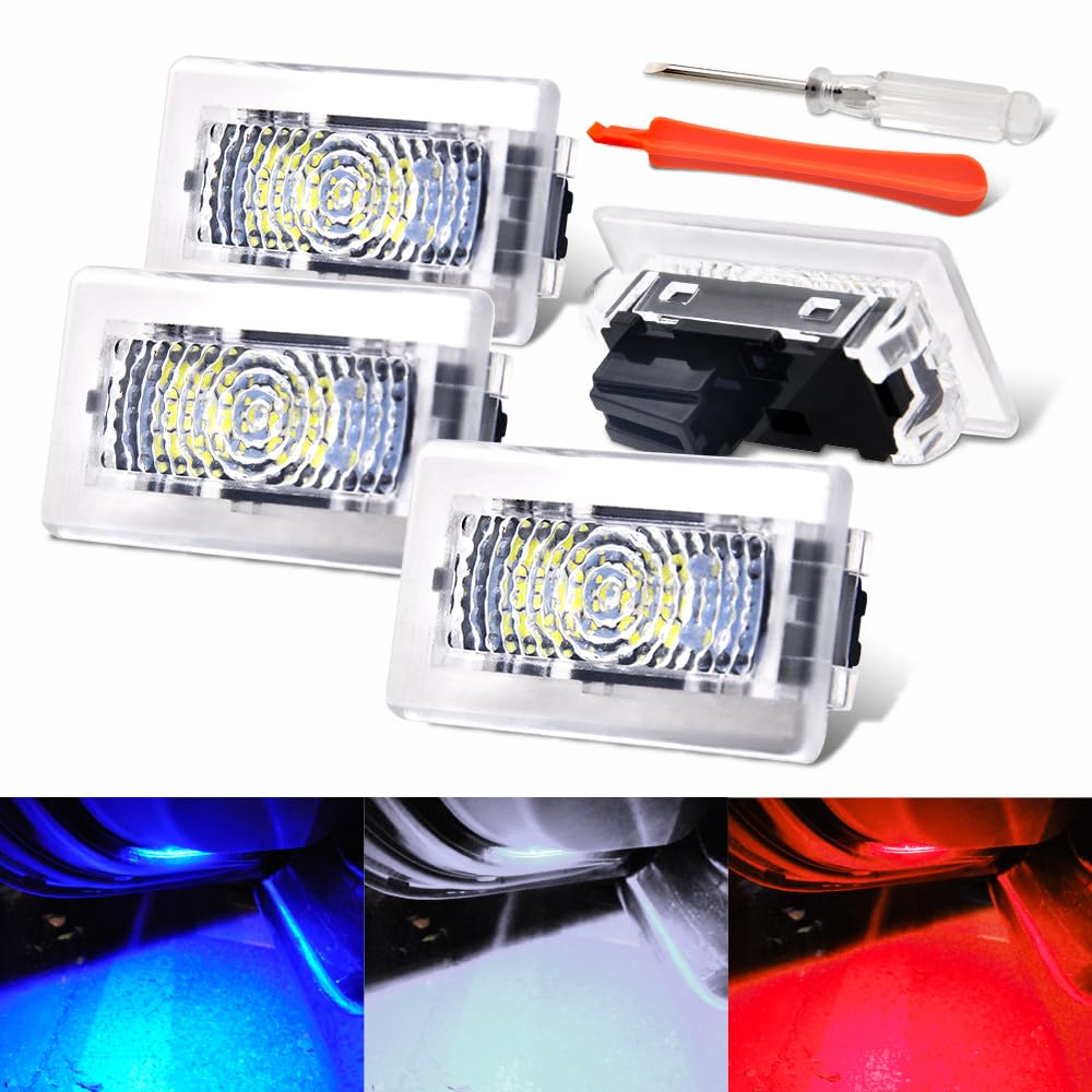 Photo 1 of Prutomr Upgrade Replacement Light Kit for Tesla Model 3 X S Y Custom LED Interior Ambient Accessories Lamp for Footwell Trunk Frunk Door Puddle Glovebox Brighten Up Easy DIY Install (Blue)
