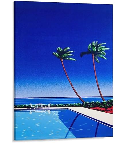 Amazon.com: Hiroshi Nagai Tropical Modern City Landscape Framed