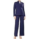 Marycrafts Women's Business Outfit Blazer Wide Leg Pant Suits Set for Work