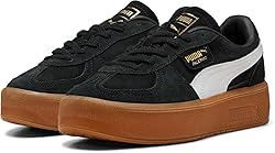 PUMA Women's Palermo Elevata Sneakers Black/Gum, 5.5