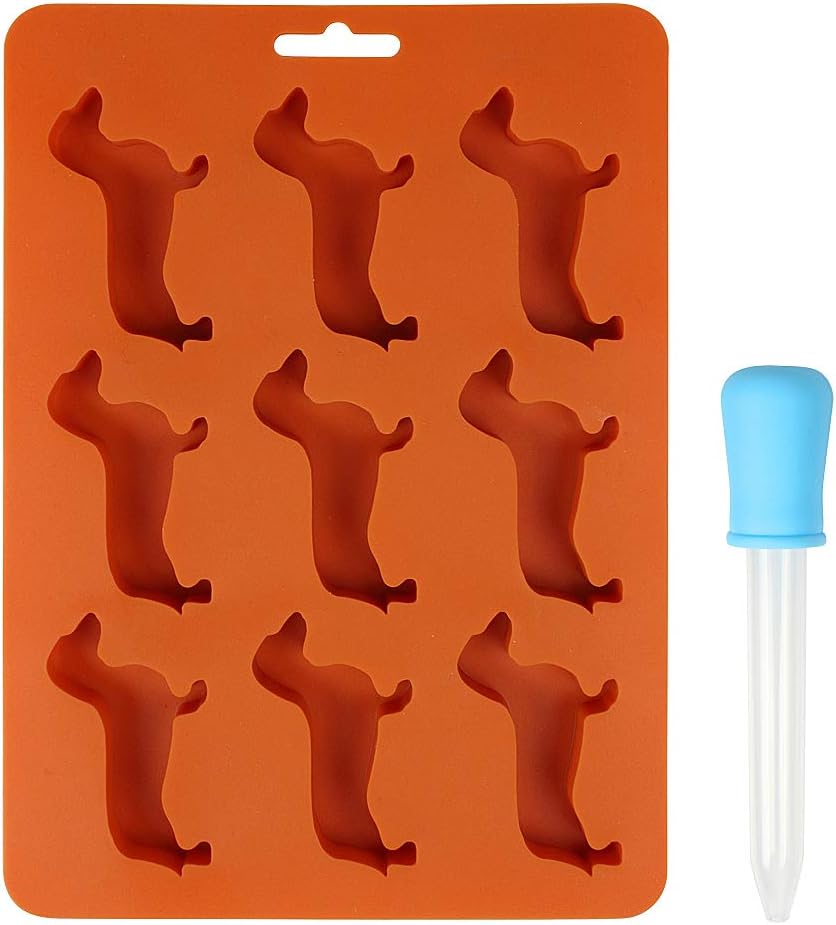 Amazon.de Dackel Hund geformt Silikon Eiswürfel Formen und Tablett