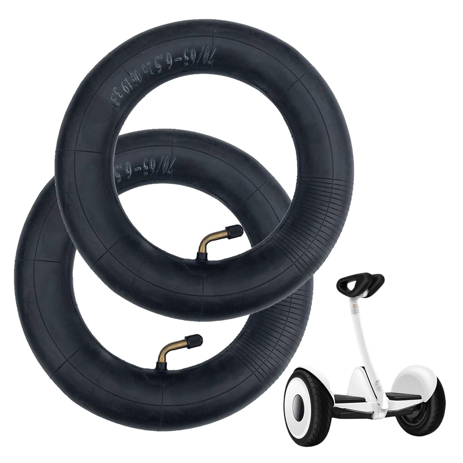 Photo 1 of ESCKW 70/65-6.5 Inner Tube Tire Tube for Electric Scooter, 70/65-6.5 Heavy Duty Inner Tube Replacement for Electric Scooter 10 Inch Tires (2PCS)