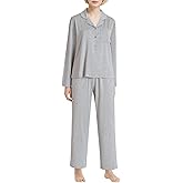 Pintage Women's Petite Pajamas Set Petite Size Long Sleeve