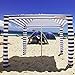 Cool Cabanas UPF 50,Providing 50+UV Protection,8 Pockets easy go coolcabana beach canopy sun shelter tent camping umbrella (Classic White)