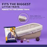 Pettiny Jumbo Cat Litter Tray Liners with Drawstrings Pack of 20 view 3