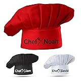 Personalized Grill Chef Hat with Custom