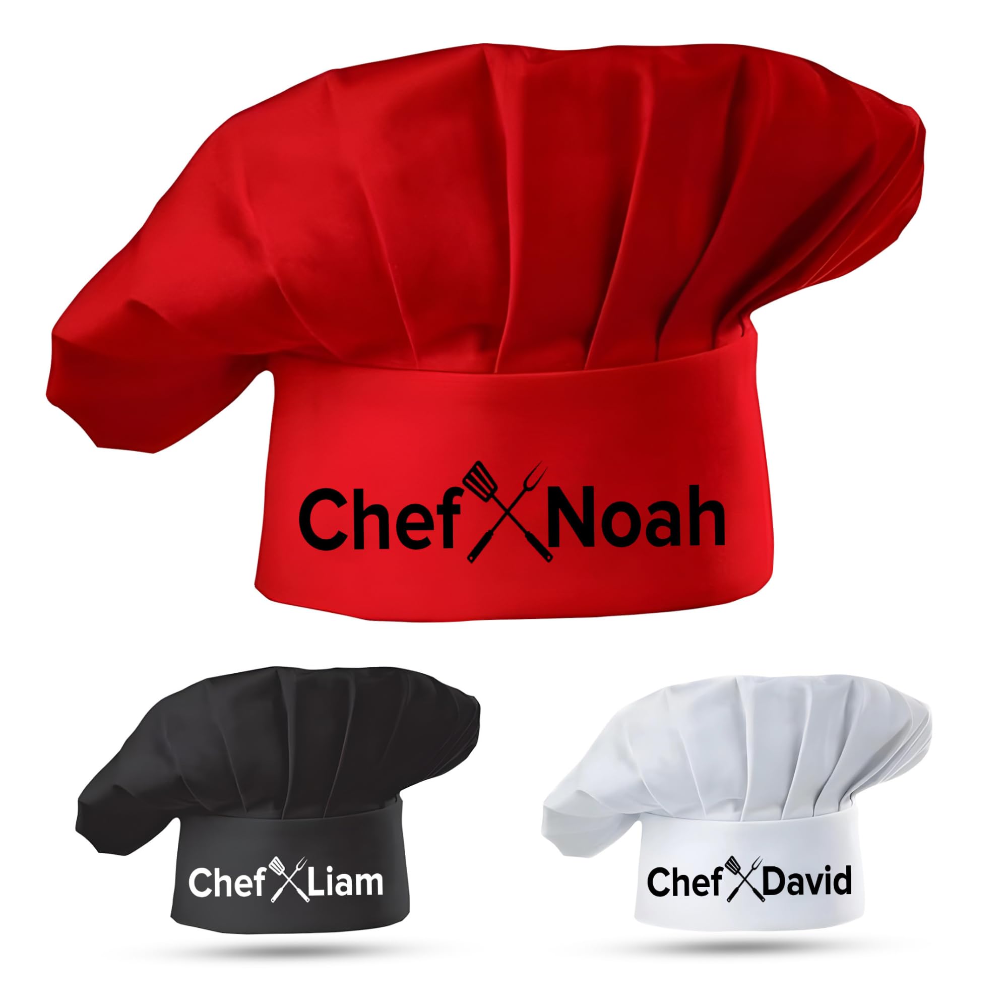 Personalized Grill Chef Hat with Custom