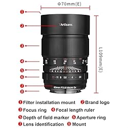 7artisans 60mm F2.8 Macro 2X Lens for Canon RF
