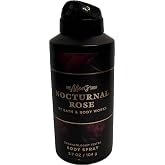 Bath &amp; Body Works Men's Nocturnal Rose Body Spray &amp; Mist 3.7 Ounces