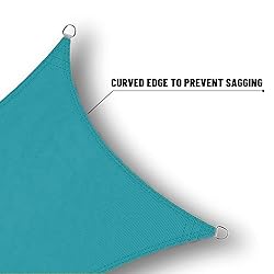SUNNY GUARD Waterproof Sun Shade Sail 7' x