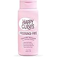 HAPPY CURVES Comfort Powder: Talc Free Anti Chafe Body & Foot Powder Deodorant to Control Inner Thigh Chafing, Private Areas, and All Over Body for Women (4 Ounce (Pack of 1), Fragrance-Free)