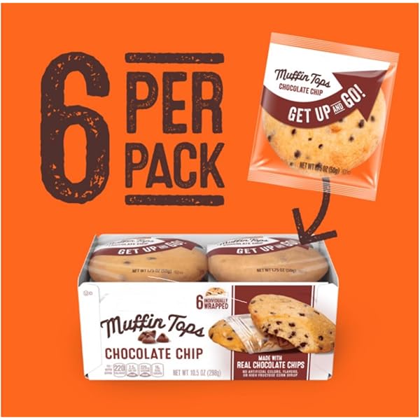 Amazon.com: Thomas' Chocolate Chip Muffin Tops, 6 Muffin