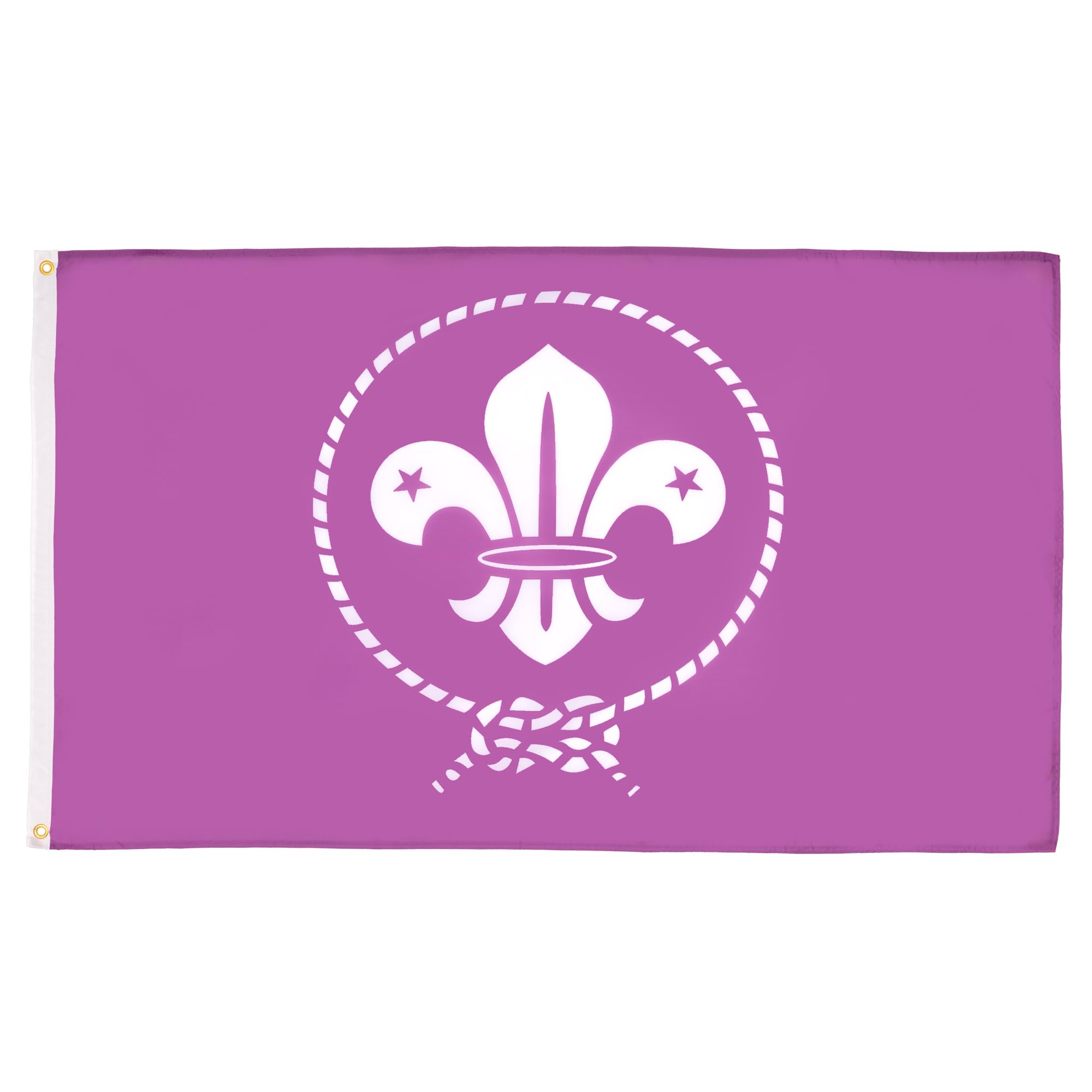 AZ FLAG - Scouts Purple Flag - 2x3 Ft - 100D Polyester Scouting - Scout Movement Banner with Two Metal Grommets - Fade Resistant - Vivid Colors - 2' x 3' Feet - 90x60 Cm