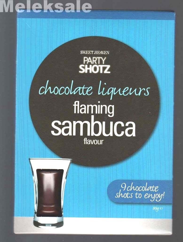 Flaming Sambuca Chocolate liqueurs 9 Party Shots to enjoy! for Xmas