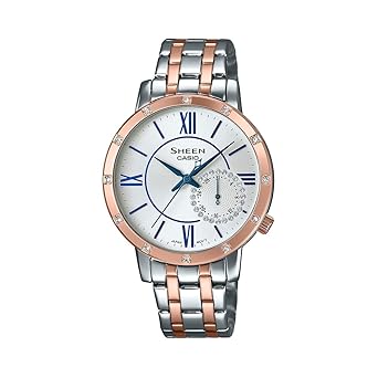 Sheen Analog White Dial Women's Watch-SHE-3046SGP-7BUDF (SX229)